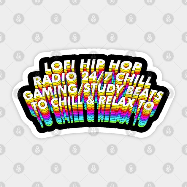 Lofi Hip Hop Radio 24/7 Chill Gaming/Study Beats To Chill & Relax To Sticker by DankFutura